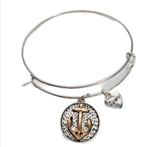 Silver Tone  Bracelet Anchor Beach Love Christmas gift